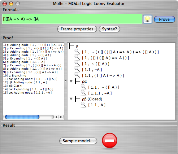 Molle main window, Mac OS X, metal look 'n feel